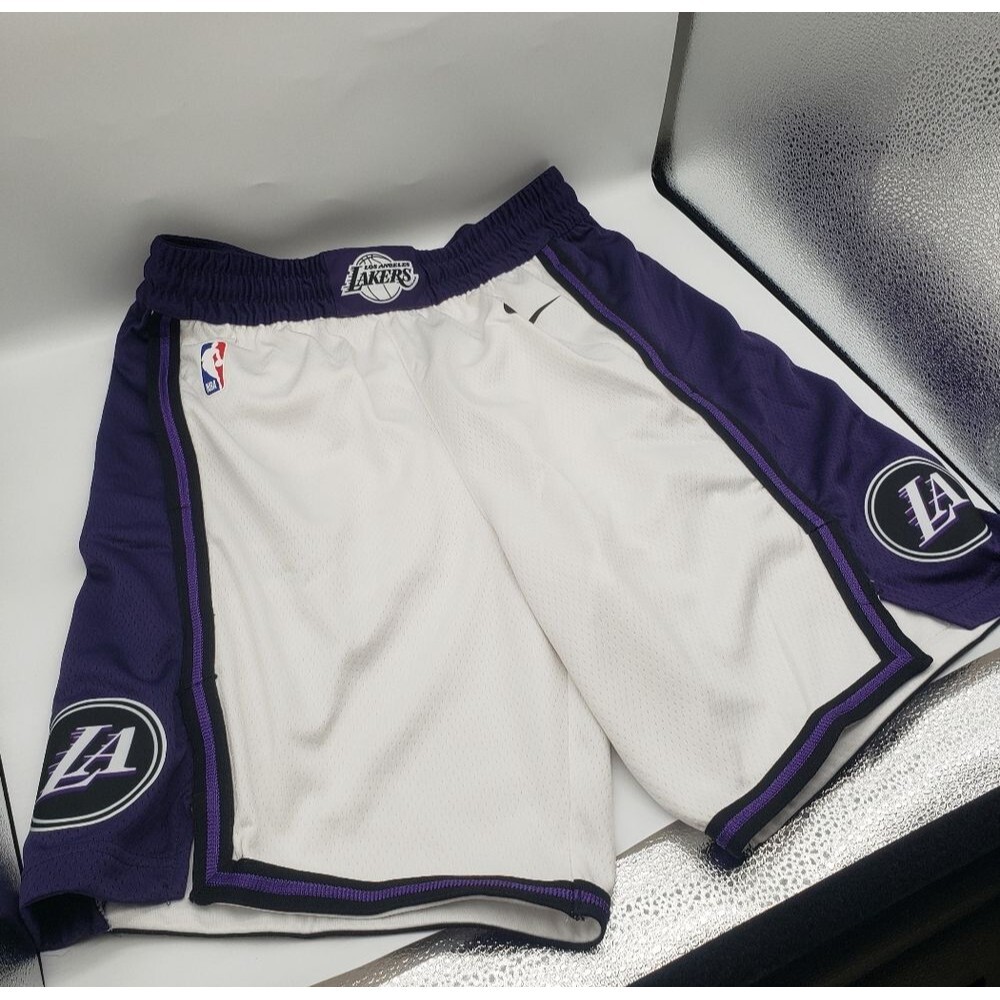 Nike Los Angeles Lakers City Edition Swingman Shorts DO9661-100 Men's M Medium